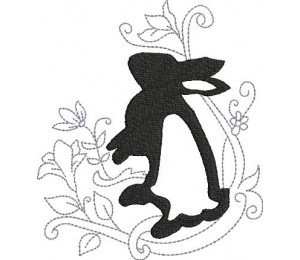 Stickdatei - Bunnies in the garden 6